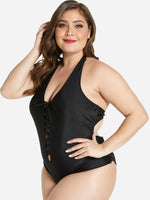 ODM Ladies Sleeveless Plus Size Swimwear