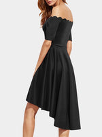 NEW FEELING Womens Black Off The Shoulder Dresses