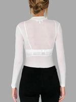 NEW FEELING Womens White Blouses