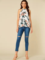 NEW FEELING Womens White Camis