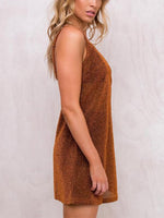 OEM Ladies Gold Mini Dresses