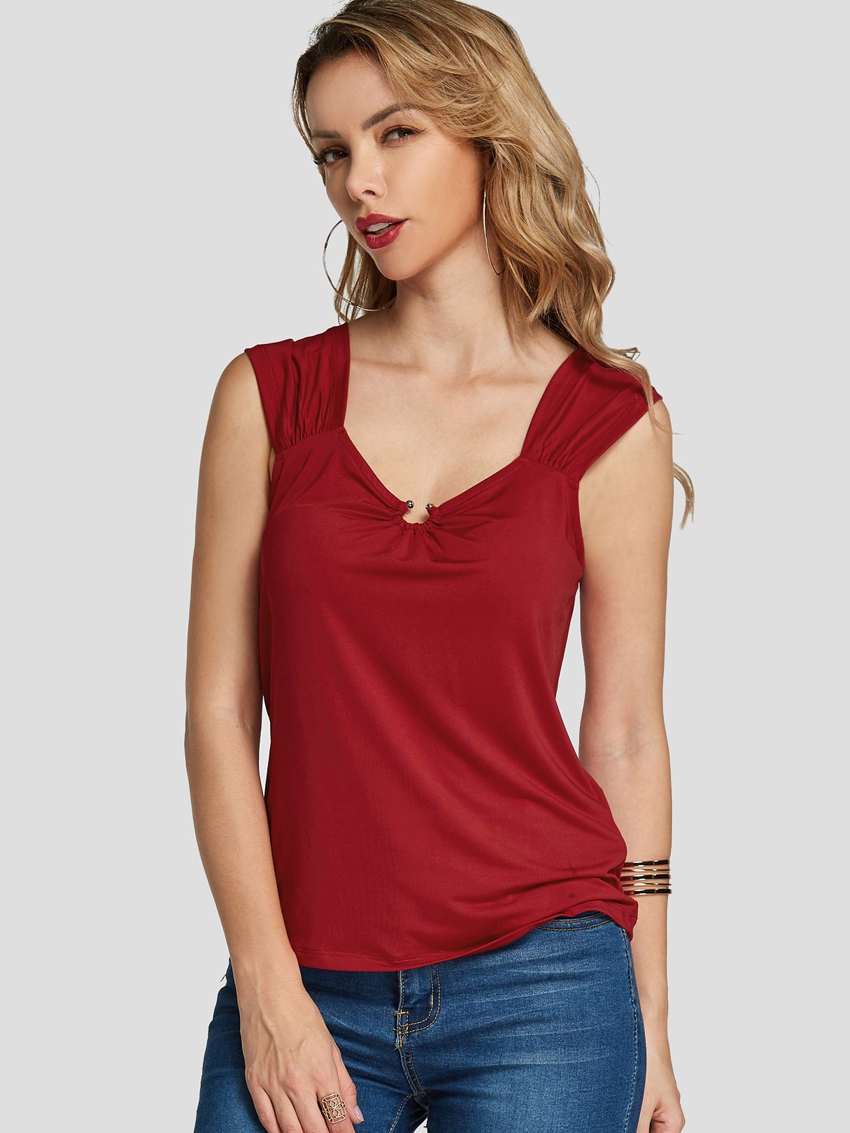 OEM Ladies Burgundy Camis