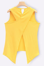 NEW FEELING Womens Yellow Camis