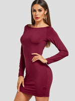 OEM Ladies Burgundy Off The Shoulder Dresses