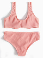 NEW FEELING Womens Pink Bikinis