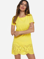 ODM Ladies Short Sleeve Casual Dress