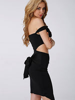 OEM Ladies Black Off The Shoulder Dresses