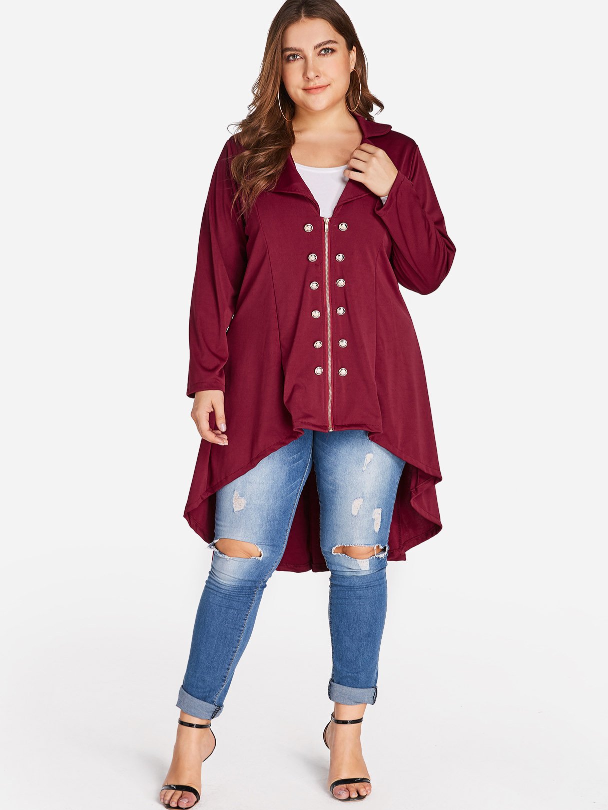 OEM ODM Plus Size Long Jackets For Womens