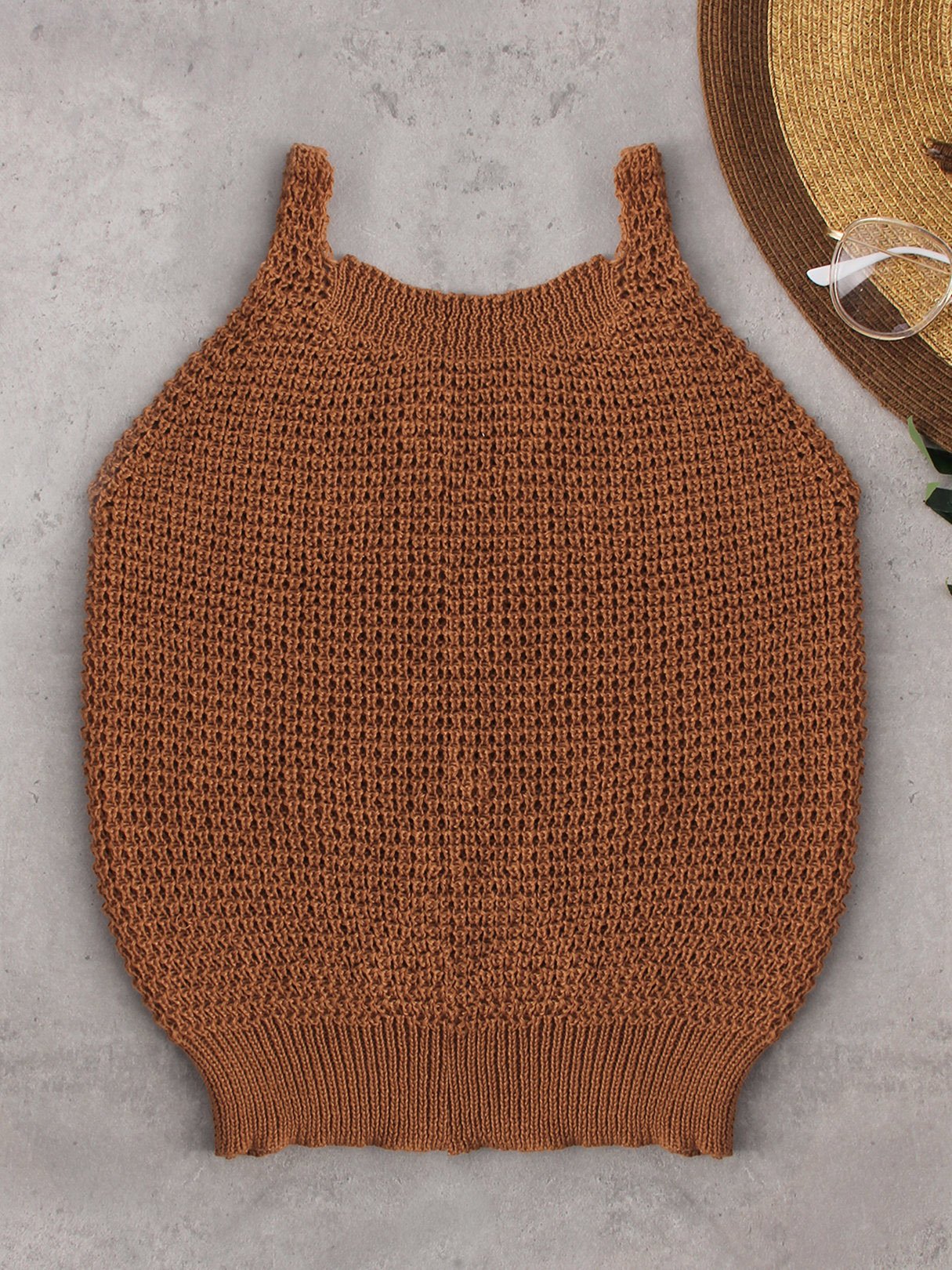 NEW FEELING Womens Khaki Camis