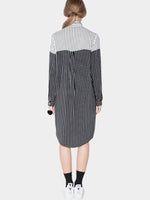 NEW FEELING Womens Striped Shirt Dresses