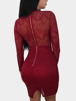 NEW FEELING Womens Burgundy Sexy Dresses