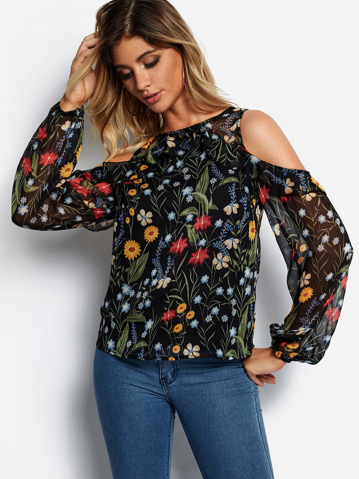 OEM Ladies Black Blouses