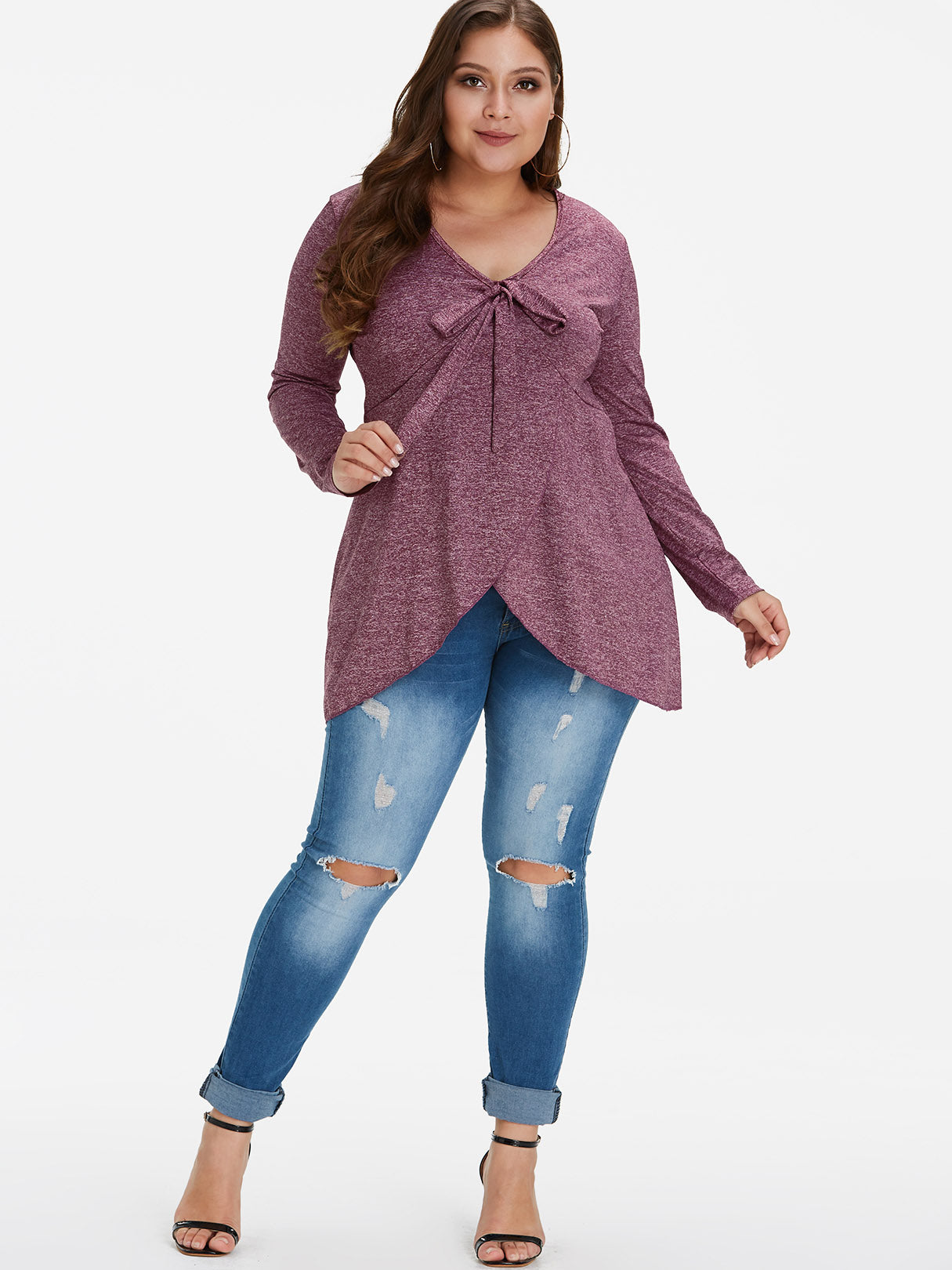 OEM ODM Womens Long Sleeve Plus Size Tops