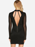 NEW FEELING Womens Black V-Neck Dresses
