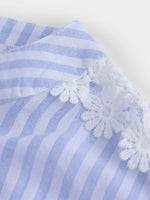 OEM Ladies Blue Plus Size Tops