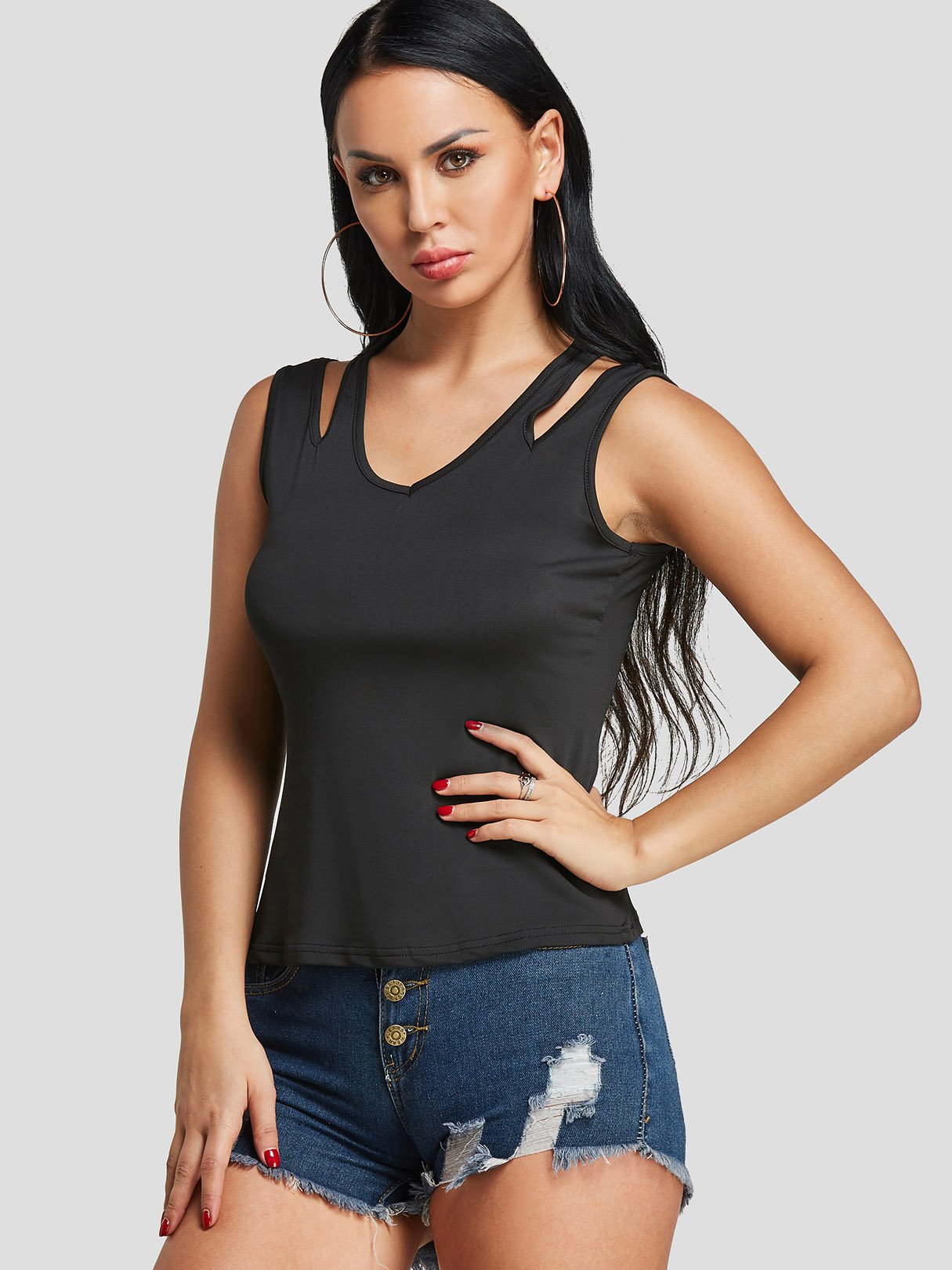 ODM Ladies Sleeveless Tank Top