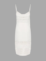 NEW FEELING Womens White V-Neck Dresses