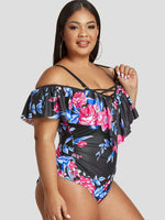 OEM Ladies Black Plus Size Swimwear