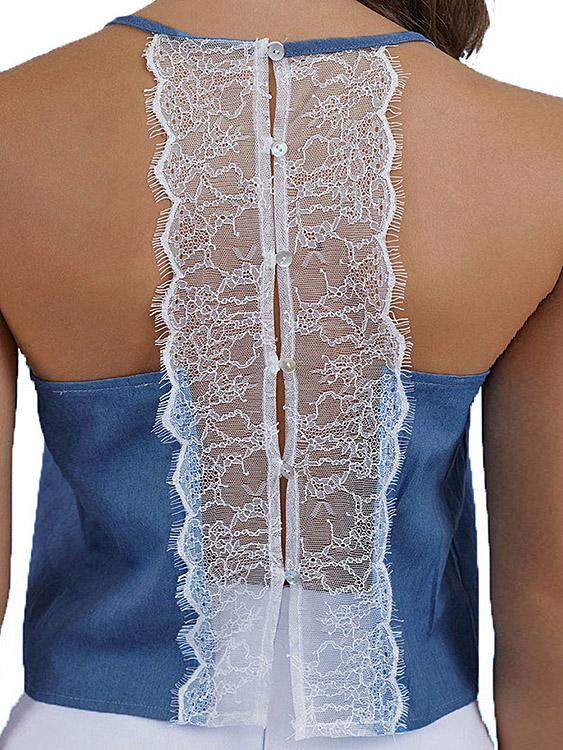 OEM Ladies Blue Camis