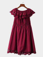 NEW FEELING Womens Burgundy Mini Dresses