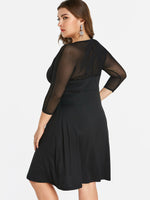 NEW FEELING Womens Black Plus Size Dresses