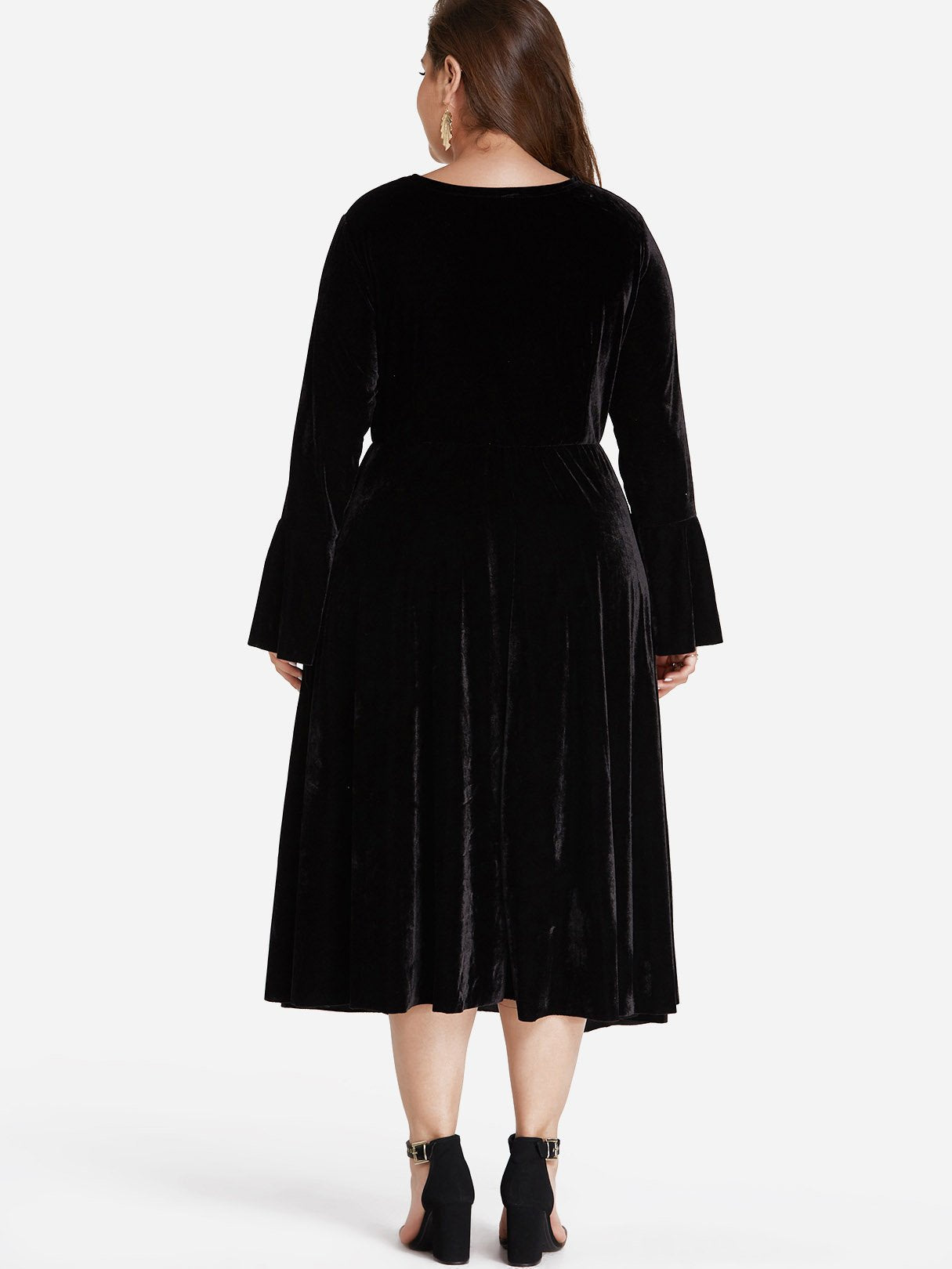 NEW FEELING Womens Black Plus Size Dresses