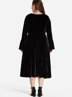 NEW FEELING Womens Black Plus Size Dresses