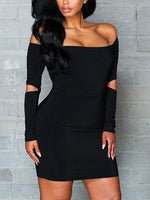 OEM Ladies Black Mini Dresses