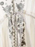 Custom Long Silk Floral Dress