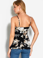 NEW FEELING Womens Black Camis