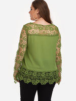 Custom Plus Size Ladies Tops Blouses