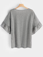 NEW FEELING Womens Grey T-Shirts