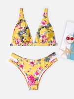 Custom Ladies V-Neck One-Pieces Swimwears