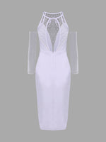 NEW FEELING Womens White Bodycon Dresses