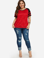 OEM ODM Womens Short Sleeve Plus Size Tops
