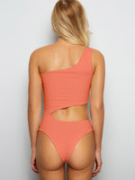 NEW FEELING Womens Orange One-Pieces