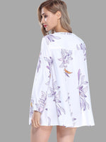 NEW FEELING Womens Floral Shirt Dresses