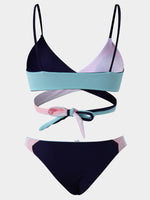 NEW FEELING Womens Blue Bikinis