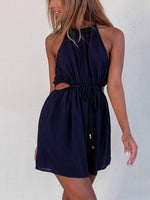OEM Ladies Blue Mini Dresses