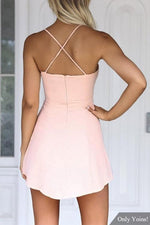 NEW FEELING Womens Pink Mini Dresses