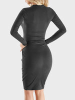 OEM ODM Ladies Burgundy Midi Dresses