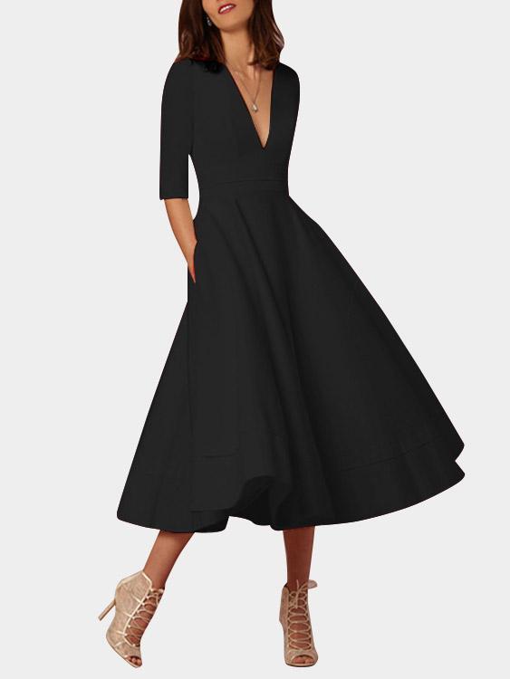 Custom Red And Grey Striped Sweater Dress