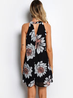 NEW FEELING Womens Black Floral Dresses