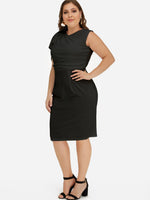 ODM Ladies Short Sleeve Plus Size Dress