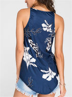 NEW FEELING Womens Navy Camis