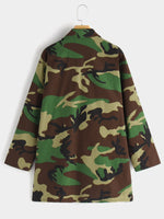 NEW FEELING Womens Camo Plus Size Coats & Jackets