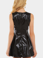 NEW FEELING Womens Black V-Neck Dresses