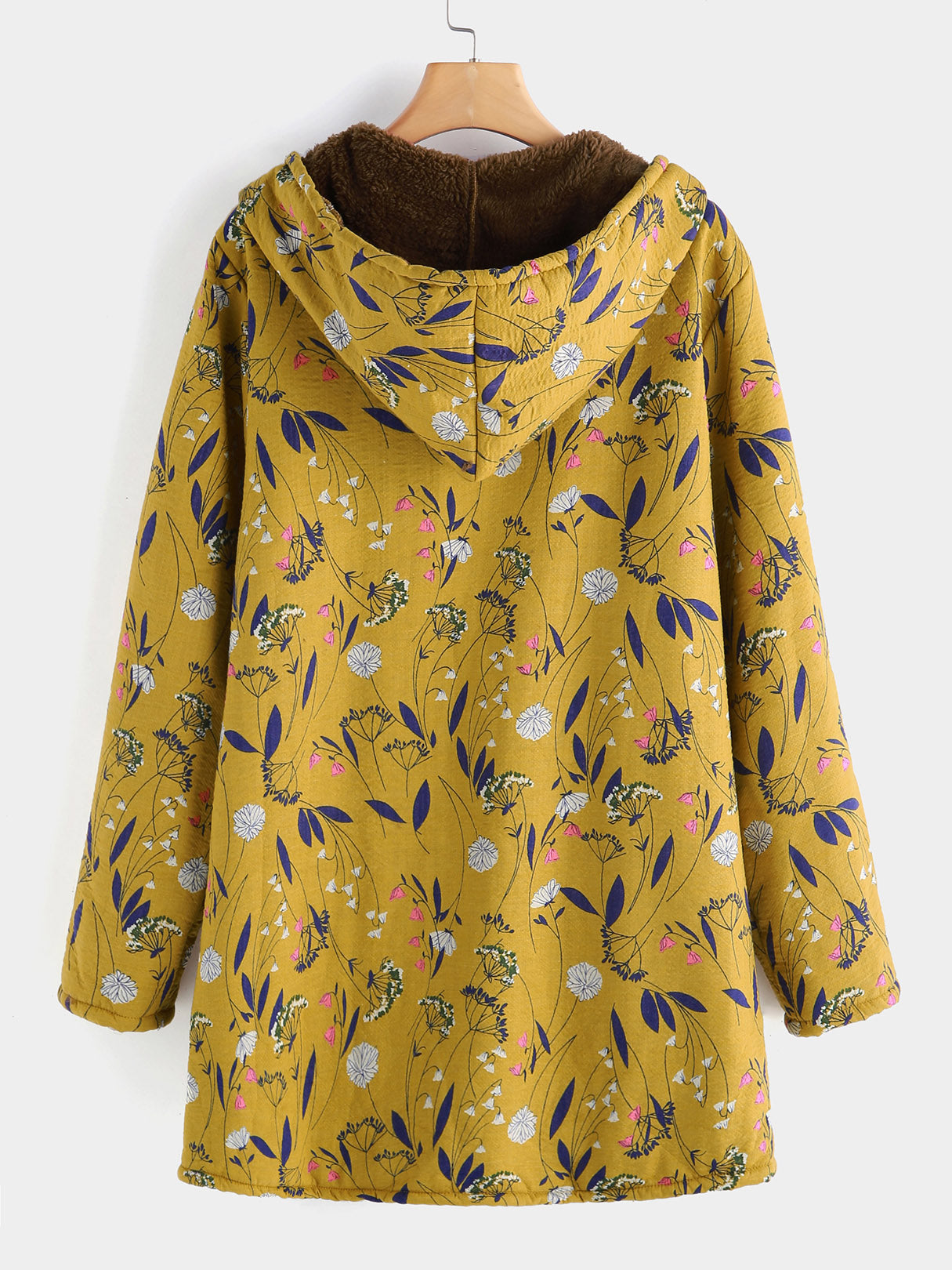 Custom Womens Floral Print Plus Size Coats & Jackets