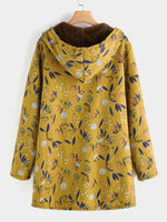 Custom Womens Floral Print Plus Size Coats & Jackets