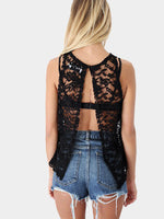 NEW FEELING Womens Black Camis